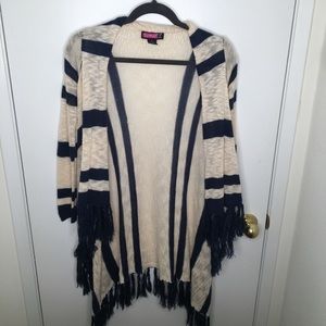 Boho Cardigan Navy/Creme